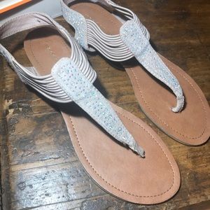 Madden girl sandals pink w sparkles